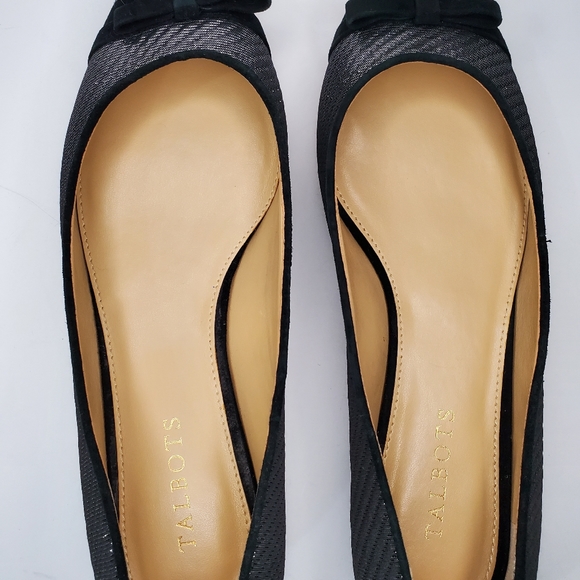 Talbots suede bow ballet flats - Picture 6 of 13